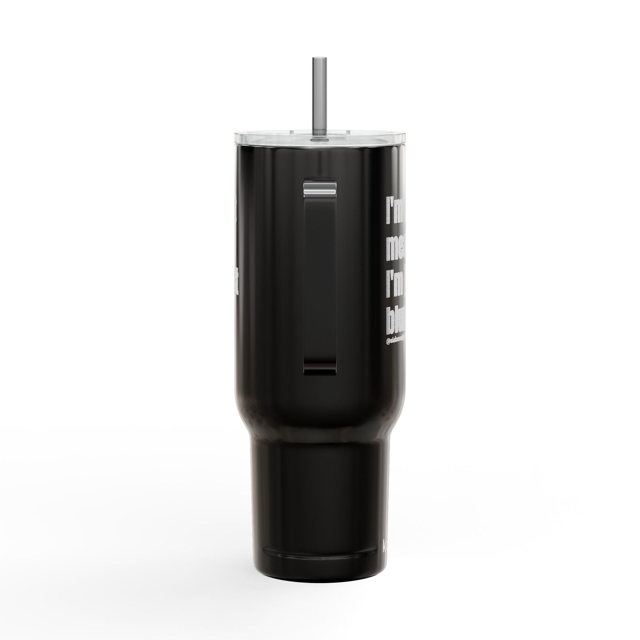 Personalized Name Script Tumbler 40oz Engraved | Insulated Travel Cup with Lid
