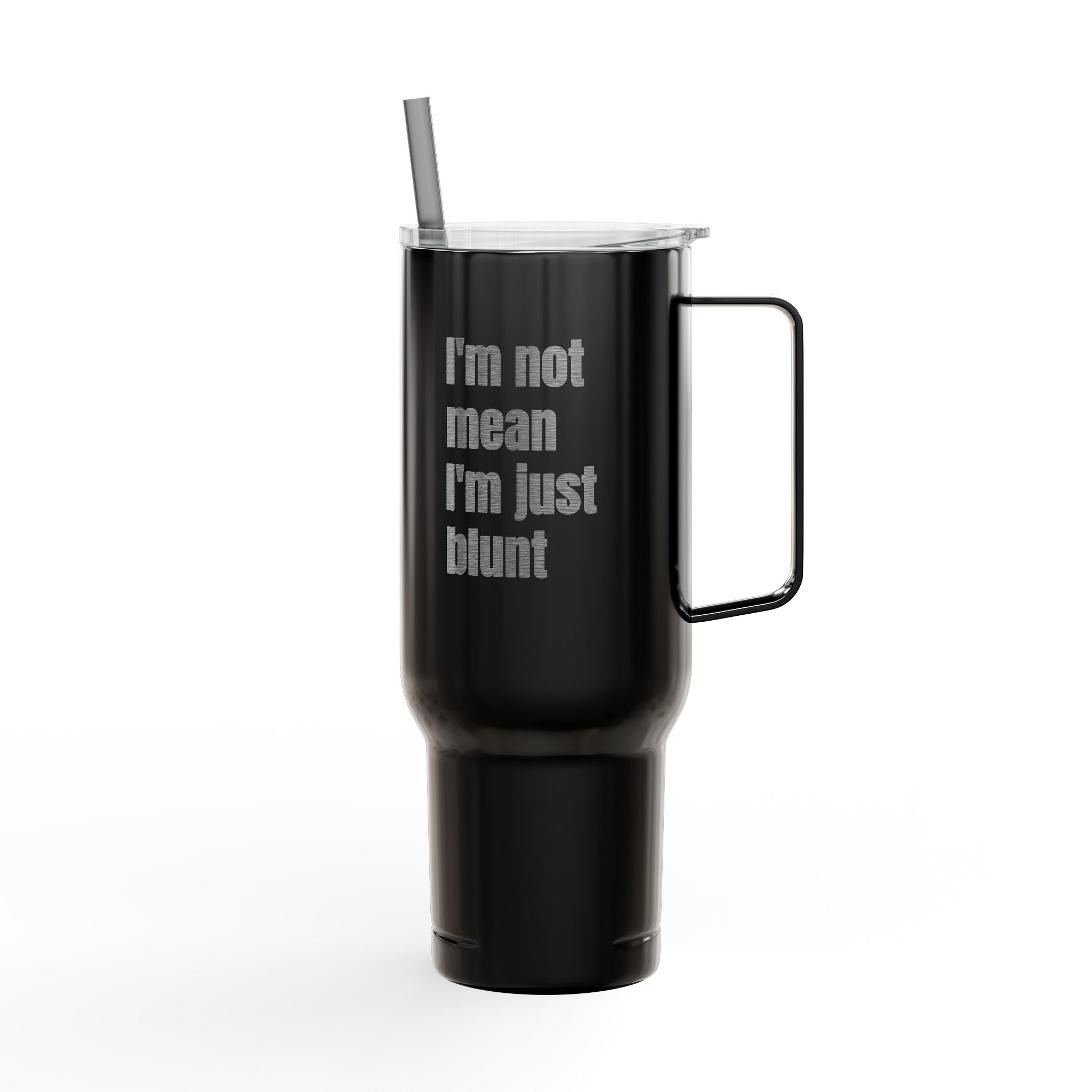 Personalized Name Script Tumbler 40oz Engraved | Insulated Travel Cup with Lid